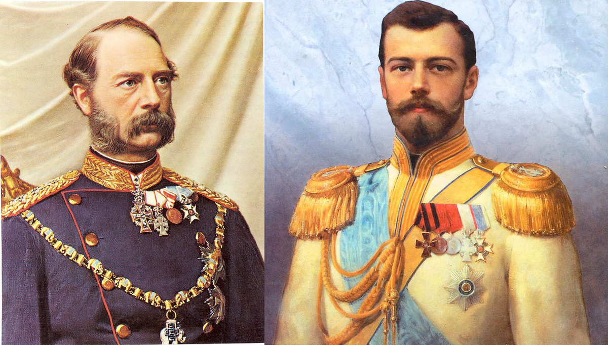 Николай II явно унаследовал черты своего датского дедушки. Тот же самый фокус проделал и британский монарх Георг V