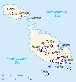 План "Геркулес" предполагал высадку на Мальте совместного итальянско-немецкого десанта при поддержке ВВС и военного флота 
