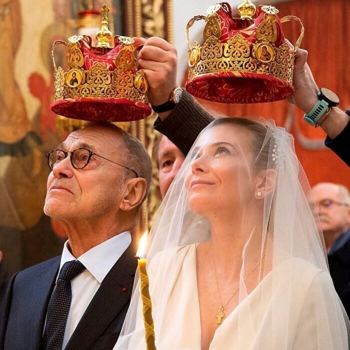  Юлия Высоцкая и Андрей Кончаловский обвенчались через 20 лет брака. / Фото: www.tvcenter.ru